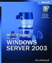 Cover of: Introducing Microsoft Windows Server 2003 by Jerry Honeycutt