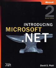 Cover of: Introducing Microsoft .NET