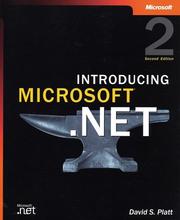 Cover of: Introducing Microsoft .NET by David S. Platt