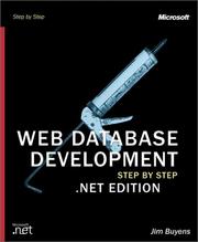 Cover of: Web Database Development Step by Step .NET Edition