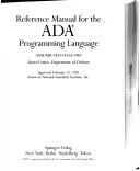 Cover of: Reference Manual for the Ada Programming Language Ansi/Mil-Std-1815A-1983