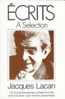 Cover of: Écrits by Jacques Lacan
