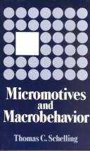 Cover of: Micromotives and Macrobehavior