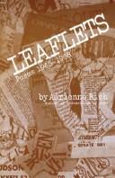 Cover of: Leaflets by Adrienne Rich