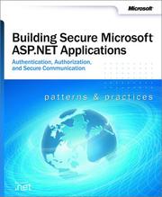 Cover of: Building Secure Microsoft ASP.NET Applications (Pro-Developer) by Microsoft Corporation