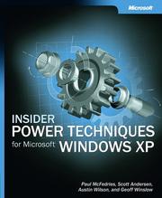Cover of: Insider Power Techniques for Microsoft Windows XP by Paul McFedries, Geoff Winslow, Scott Andersen, Austin Wilson