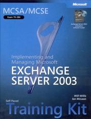 Cover of: MCSA/MCSE self-paced training kit (exam 70-284) by Will Willis