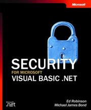 Cover of: Security for Microsoft Visual Basic .NET