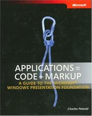 Cover of: Applications = Code + Markup by Charles Petzold