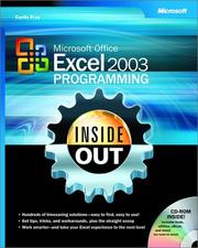 Cover of: Microsoft Excel 2003 Programming Inside Out by Curtis Frye, Wayne S. Freeze, Felicia K. Buckingham