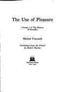 Cover of: The History of Sexuality, Volume 2: The Use of Pleasure
