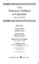 Cover of: The American tradition in literature.