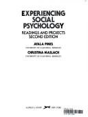 Cover of: Experiencing Social Psychology by Ayala Malakh-Pines, Christina Maslach