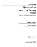 Cover of: Handbook of social psychology by [edited by] Gardner Lindzey, Elliot Aronson.