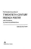 Cover of: The Random House book of twentieth-century French poetry by edited by Paul Auster.