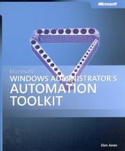 Cover of: Microsoft  Windows  Administrator's Automation Toolkit (Pro-One-Offs)