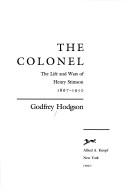 Cover of: Colonel, The by Godfrey Hodgson
