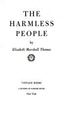 Cover of: Harmless People V289 by Elizabeth Marshall Thomas