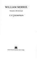 Cover of: William Morris | E. P. Thompson