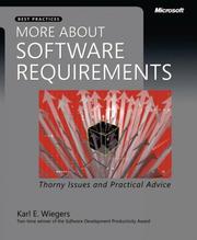 More About Software Requirements by Karl Eugene Wiegers