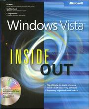 Cover of: Windows Vista Inside Out by Ed Bott, Ed Bott, Carl Siechert, Craig Stinson