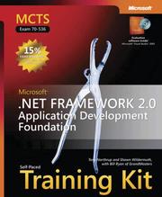 Cover of: MCTS Self-Paced Training Kit (Exam 70-536) by Tony Northrup, Shawn Wildermuth, Bill Ryan