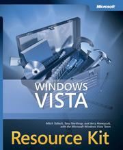 Cover of: Windows Vista(TM) Resource Kit by Mitch Tulloch, Tony Northrup, Jerry Honeycutt, Ed Wilson, Ralph Ramos, The Windows Vista Team