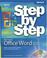 Cover of: Microsoft  Office Word 2007 Step by Step (Step By Step (Microsoft))