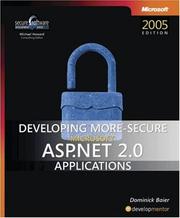 Cover of: Developing More-Secure Microsoft  ASP.NET 2.0 Applications (Pro Developer) by Dominick Baier
