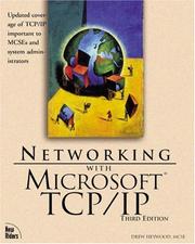 Cover of: Networking with Microsoft TCP/IP by Drew Heywood