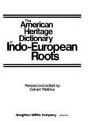 Cover of: INDO-EUROPEAN ROOTS SUPPL