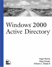 Cover of: Windows 2000 Active Directory by Doug Hauger, William C. Wade, Ed Brovick