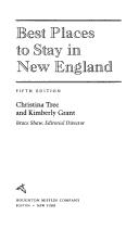 Cover of: Best Places to Stay in New England (The Best Places to Stay)