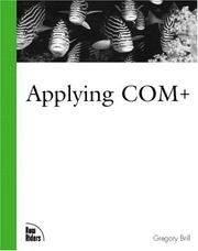 Cover of: Applying COM+