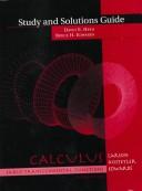 Cover of: Study and Solutions Guide for Calculus: Early Transcendental Functions