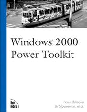 Cover of: Windows 2000 Power Toolkit (Landmark (New Riders)) by Barry Shilmover, Stu Sjouwerman