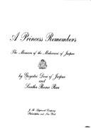 Cover of: A princess remembers by Gayatri Devi