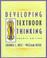 Cover of: Developing textbook thinking