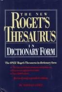 Cover of: The new Roget's Thesaurus of the English language in dictionary form
