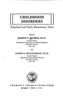 Cover of: Childhood Disorders: Preschool and Early Elementary Years