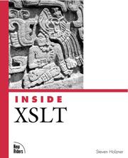 Inside XSLT by Steven Holzner