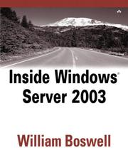 Cover of: Inside Windows Server 2003 by William Boswell