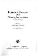 Cover of: Behaviour Concept Nursing