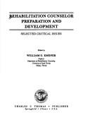 Cover of: Rehabilitation Counselor Preparation and Development by William G. Emener