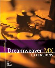 Cover of: Dreamweaver MX Extensions