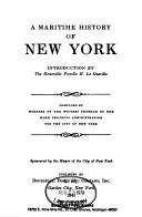 Cover of: A Maritime History of New York (New York City Series : Vol 8)