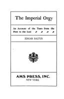 Cover of: The imperial orgy | Edgar Saltus