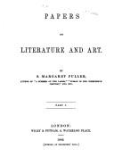 Cover of: Papers on literature and art. by Margaret Fuller