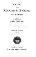 Cover of: History of the Moorish Empire in Europe by S. P. Scott