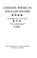 Cover of: Chinese poems in English rhyme.